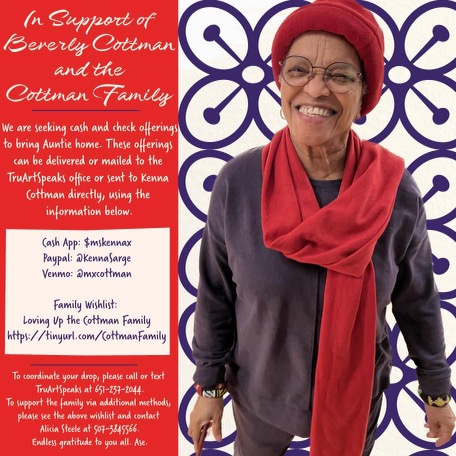 in support of beverly cottman and the cottman family